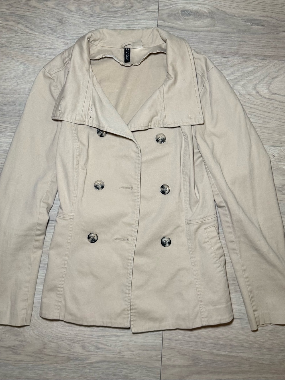 H&M Double-Breasted Tan Trench Coat